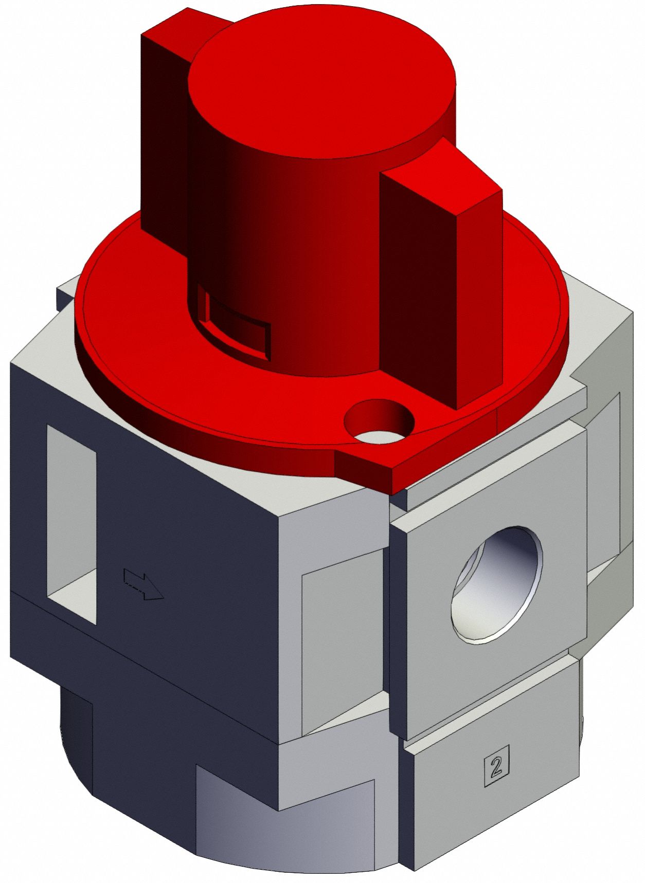 Air Line Valve: 3/8 in NPT, 3/8 in NPT Outlet Size, 125 psi Max Op Pressure, 60°C Max Op Temp