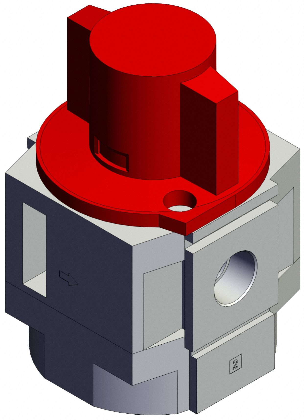 Air Line Valve: 3/8 in NPT, 3/8 in NPT Outlet Size, 125 psi Max Op Pressure, 60°C Max Op Temp