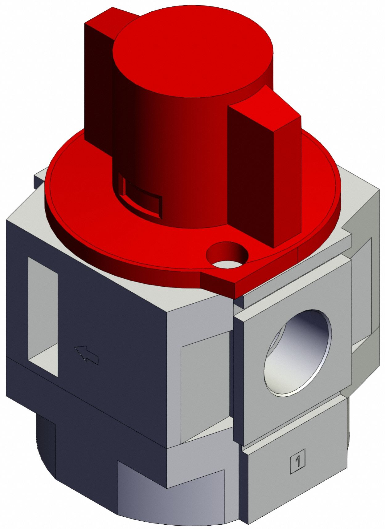Air Line Valve: 1/2 in NPT, 1/2 in NPT Outlet Size, 125 psi Max Op Pressure, 60°C Max Op Temp