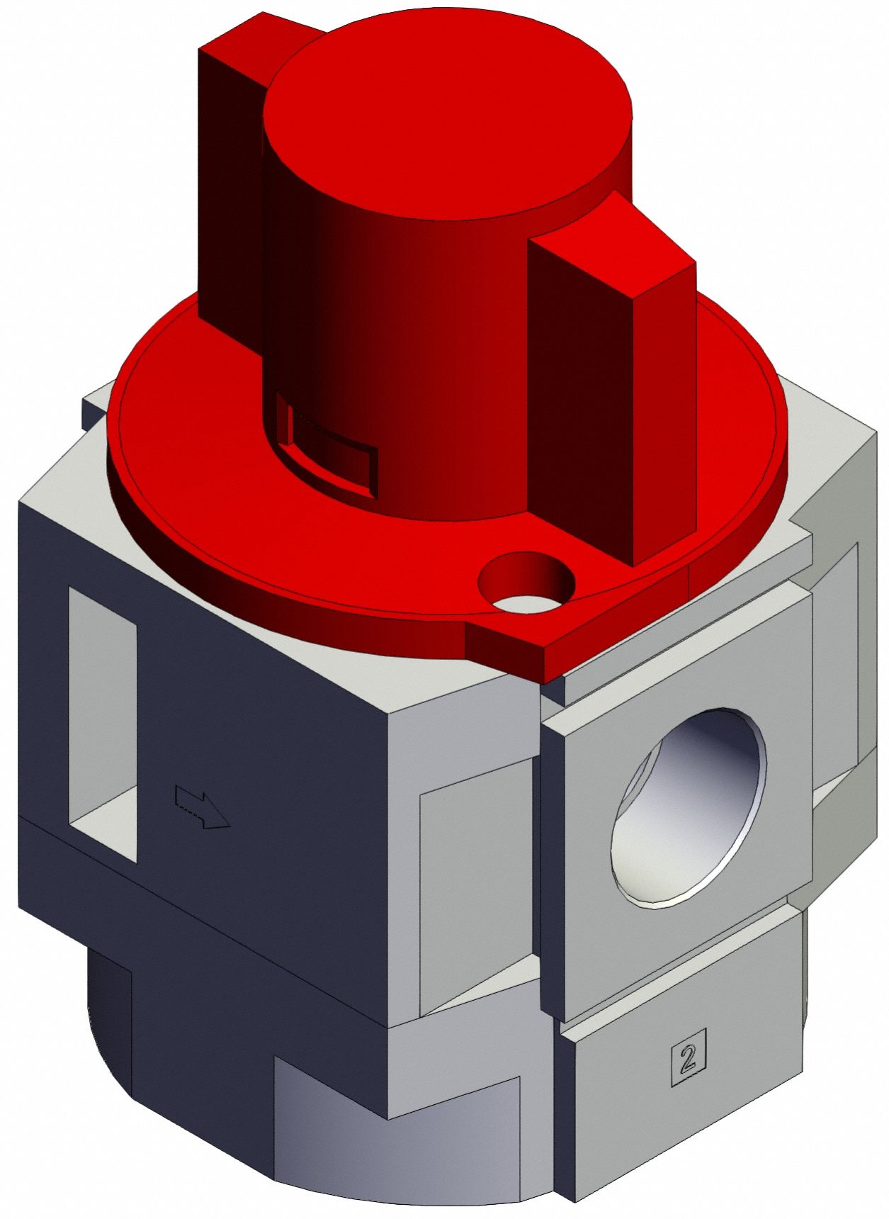 Air Line Valve: 1/2 in NPT, 1/2 in NPT Outlet Size, 125 psi Max Op Pressure, 60°C Max Op Temp