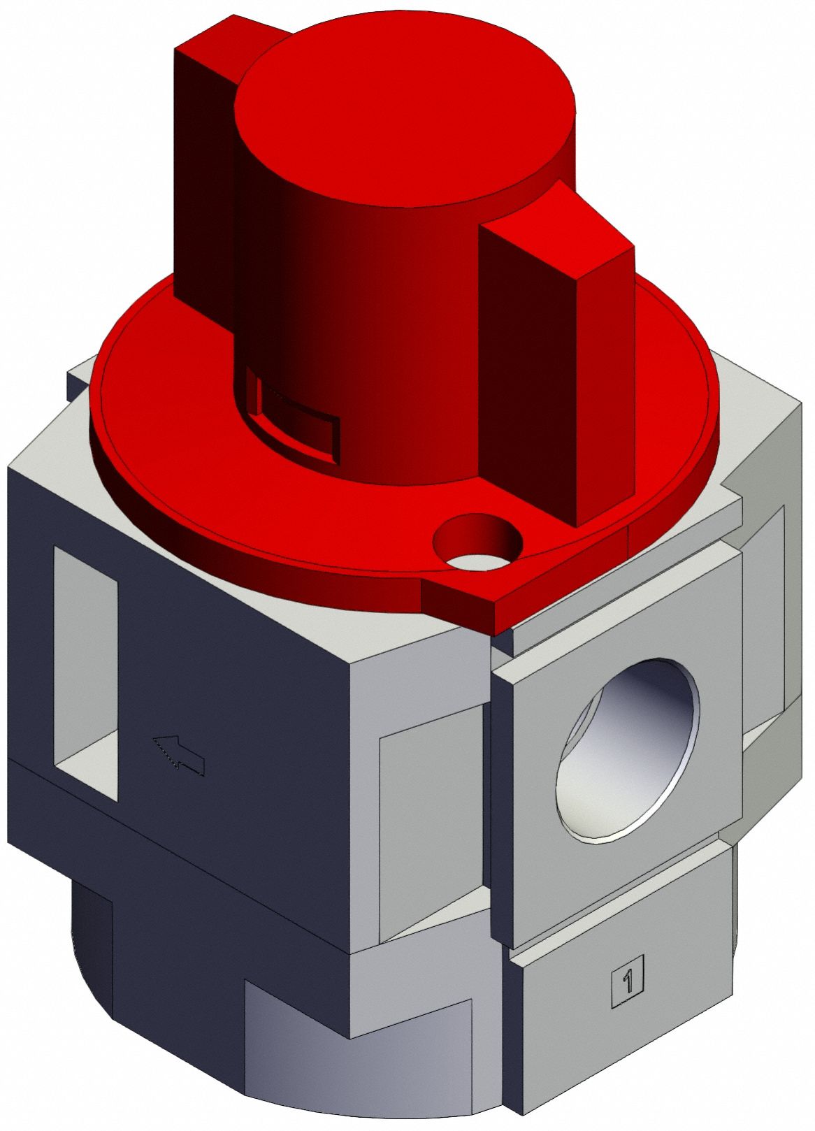 Air Line Valve: 1/2 in NPT, 1/2 in NPT Outlet Size, 125 psi Max Op Pressure, 60°C Max Op Temp