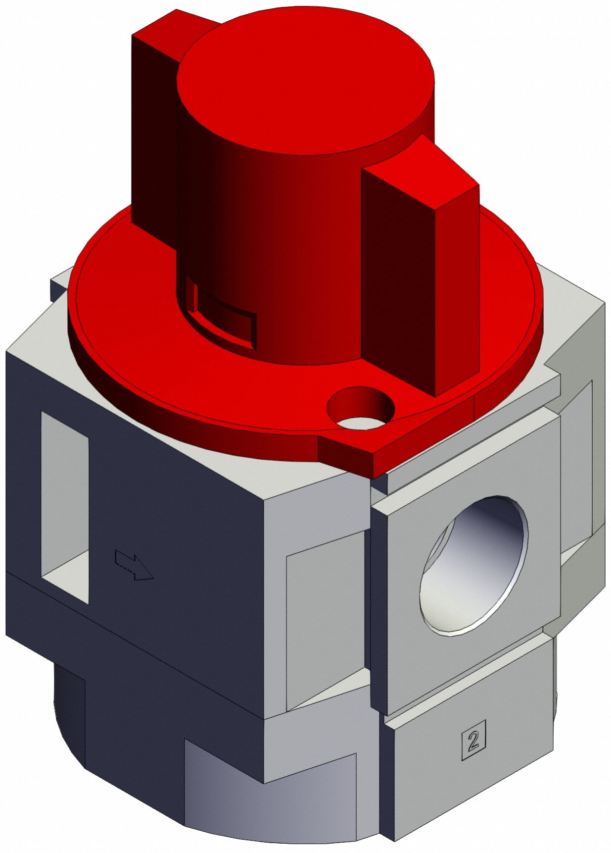 Air Line Valve: 1/2 in NPT, 1/2 in NPT Outlet Size, 125 psi Max Op Pressure, 60°C Max Op Temp