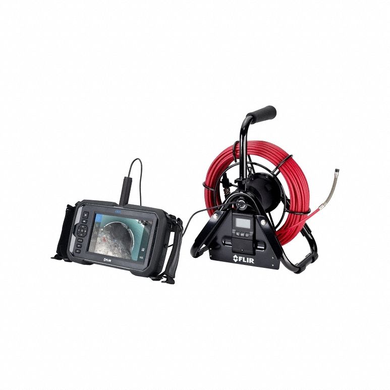 Videoscope Kit: 640 x 480, 25 m Shaft Lg, 0.4 in Shaft Dia, 10 mm Camera Dia, 7 in Display Size