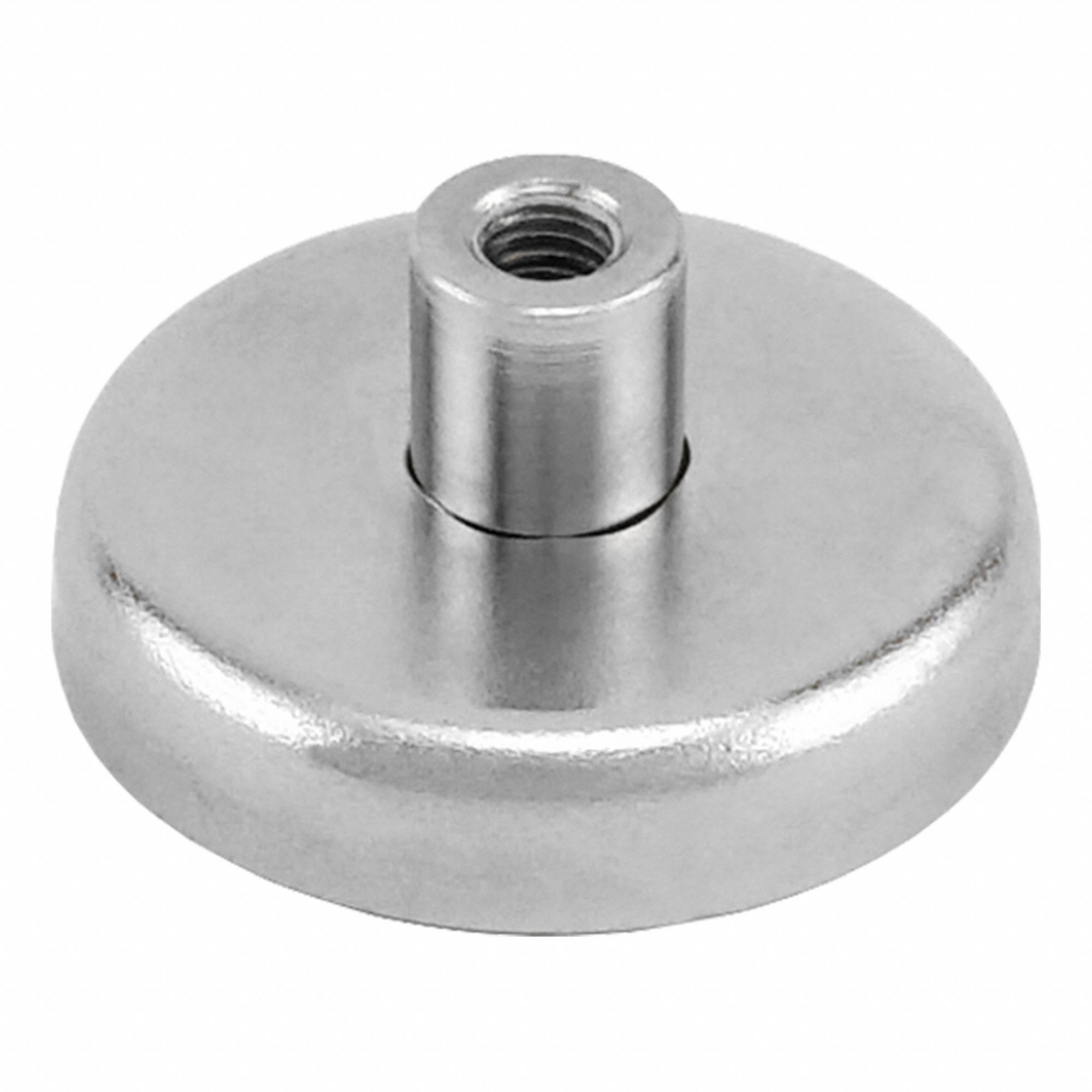 Rare Earth Magnet: Neodymium, 1 27/64 in Outside Dia, 0.315 in Thick, Disc Magnet