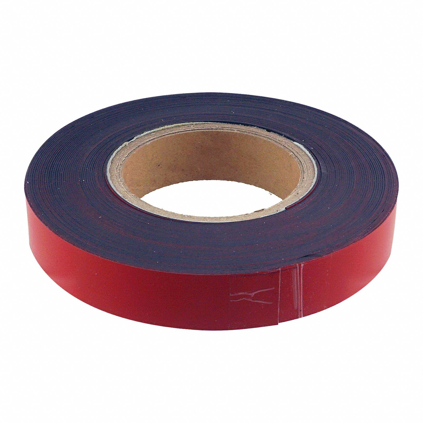 Magnetic Strip: Plain Nonmagnetic Side, 50 ft Overall Lg, 1 in Overall Wd