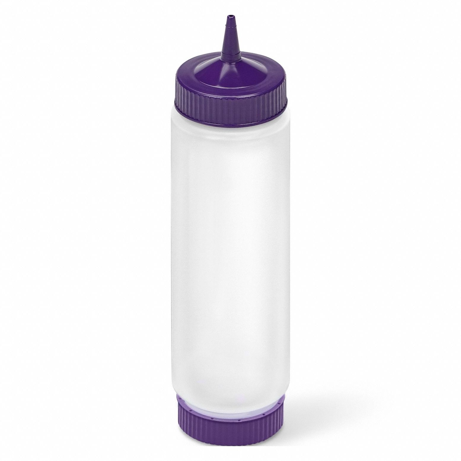 Squeeze Bottle Clear/Purple Polyethylene
