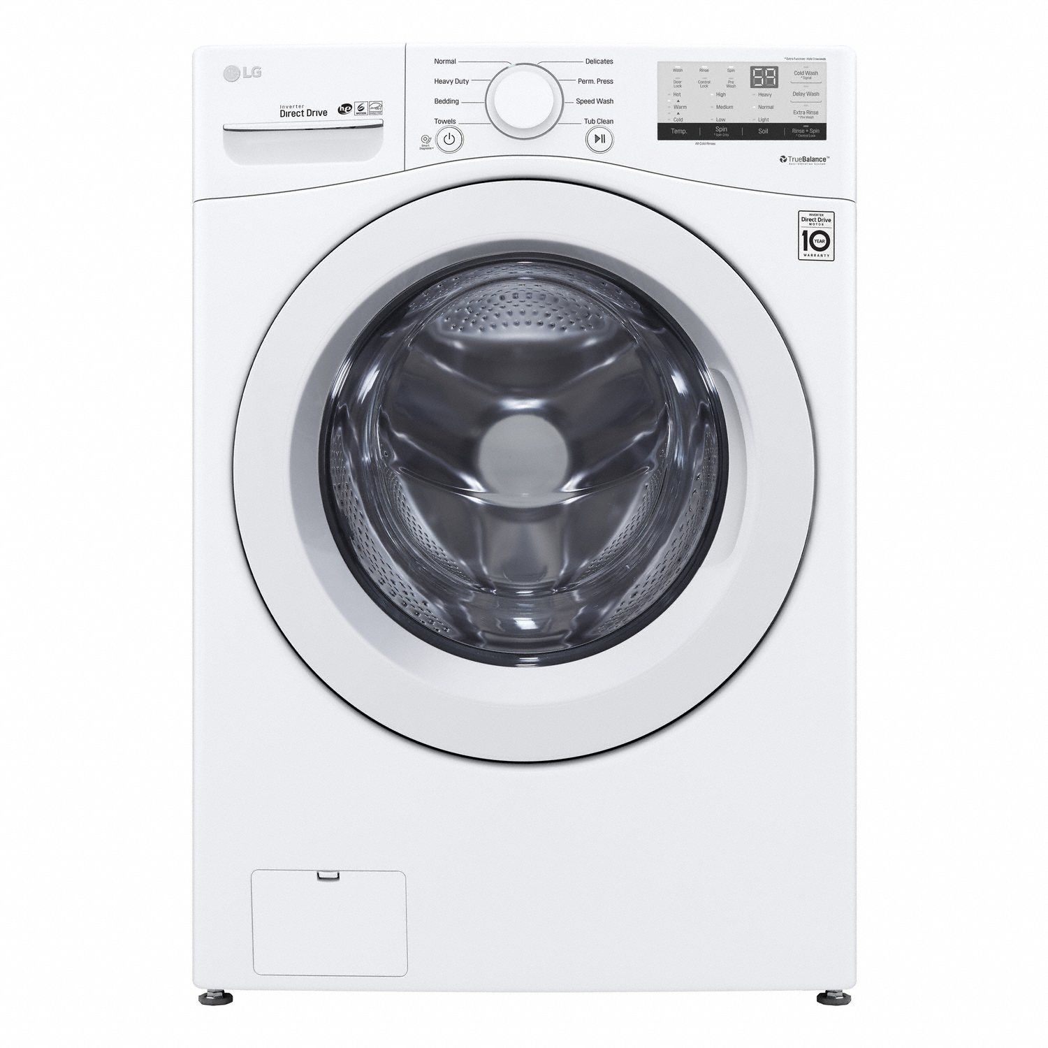 Washer: White, 4.5 cu ft Capacity, Front Load, Energy Star Certified