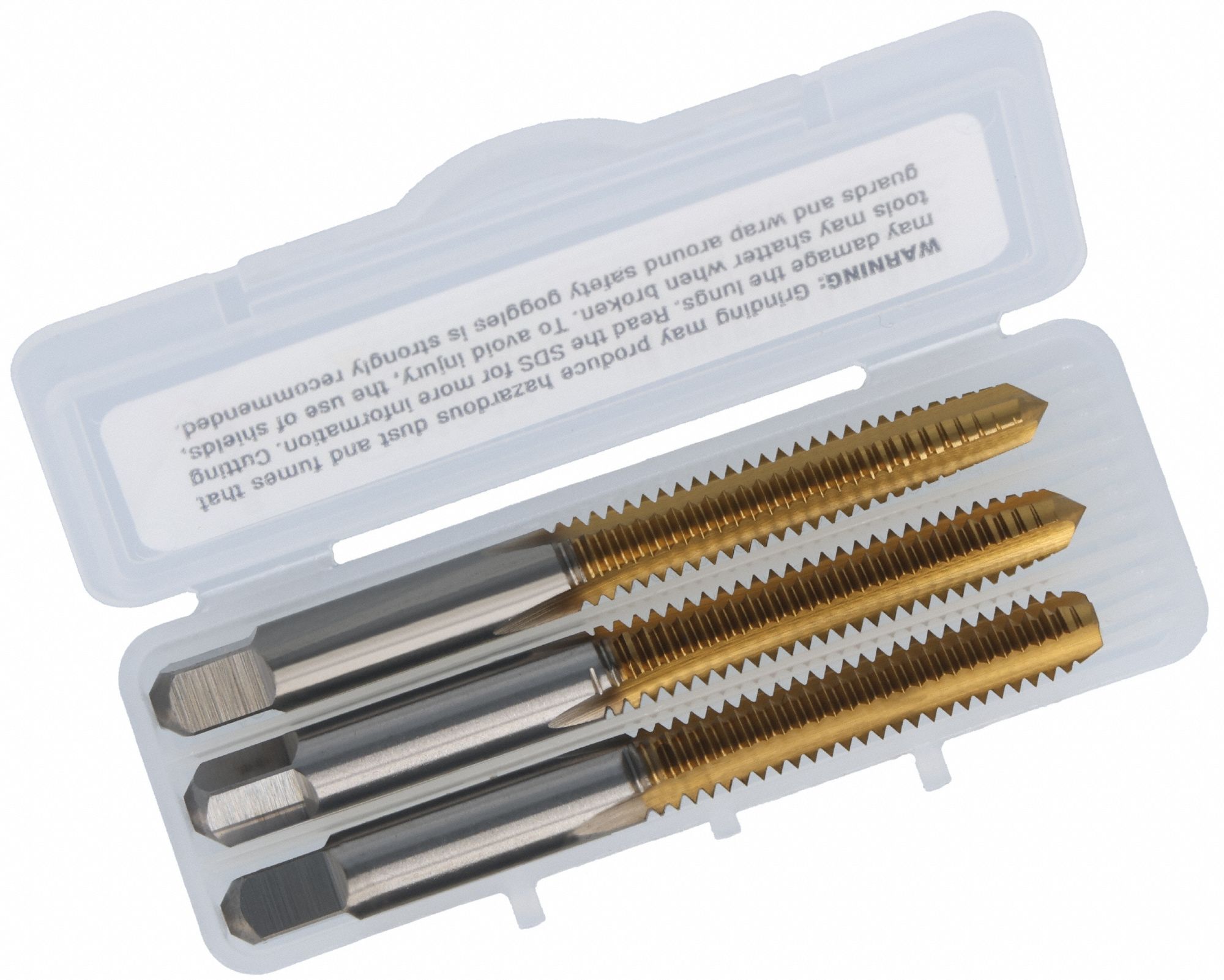CHICAGO-LATROBE Tap Kit: 1/4"-20 UNC, H3 / 3B, 3 Flute, TiN Coated High Speed Steel (MPN 173234). Key specifications — attr1300563: One Each Taper, Plug, and Bottoming.