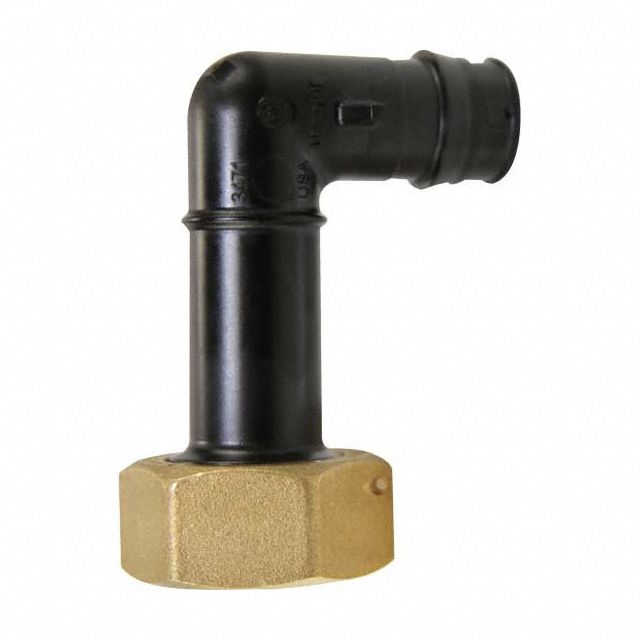 Barbed Fitting Adapter: 3/4 in ID x 1 in Pipe Size, Barbed x NPSM, Polymer, Expansion