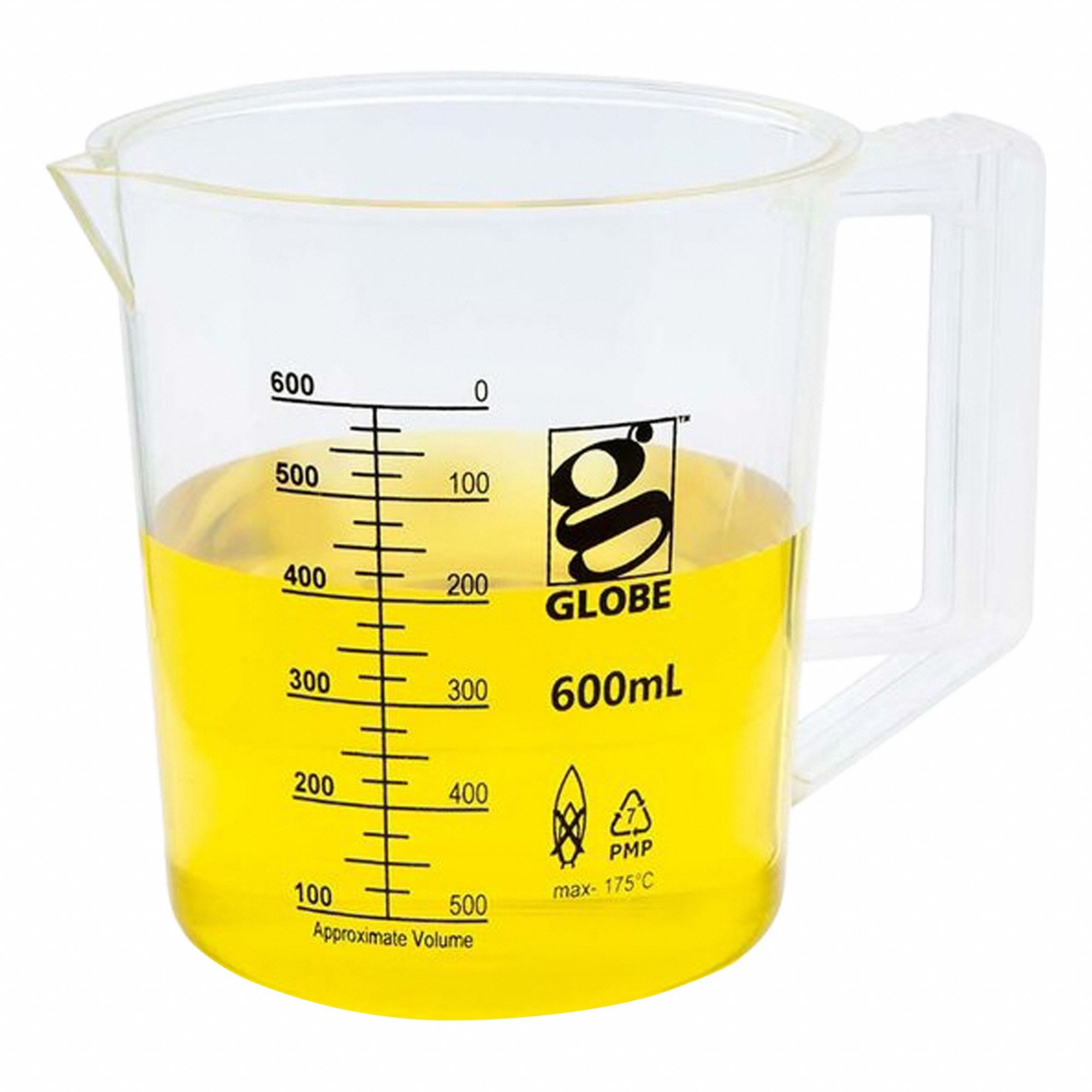 APPROVED VENDOR Beaker: Low Form, Printed Graduation, Polymethylpentene, Clear, 600 mL, Non-Sterile (MPN 3656-600). Key specifications — Clarity: Clear; Graduation Style: Printed; Body Color: Colorless; Brand: APPROVED VENDOR; Product Type: Beaker; Includes Graduations: Yes; Beaker Type: Low Form.