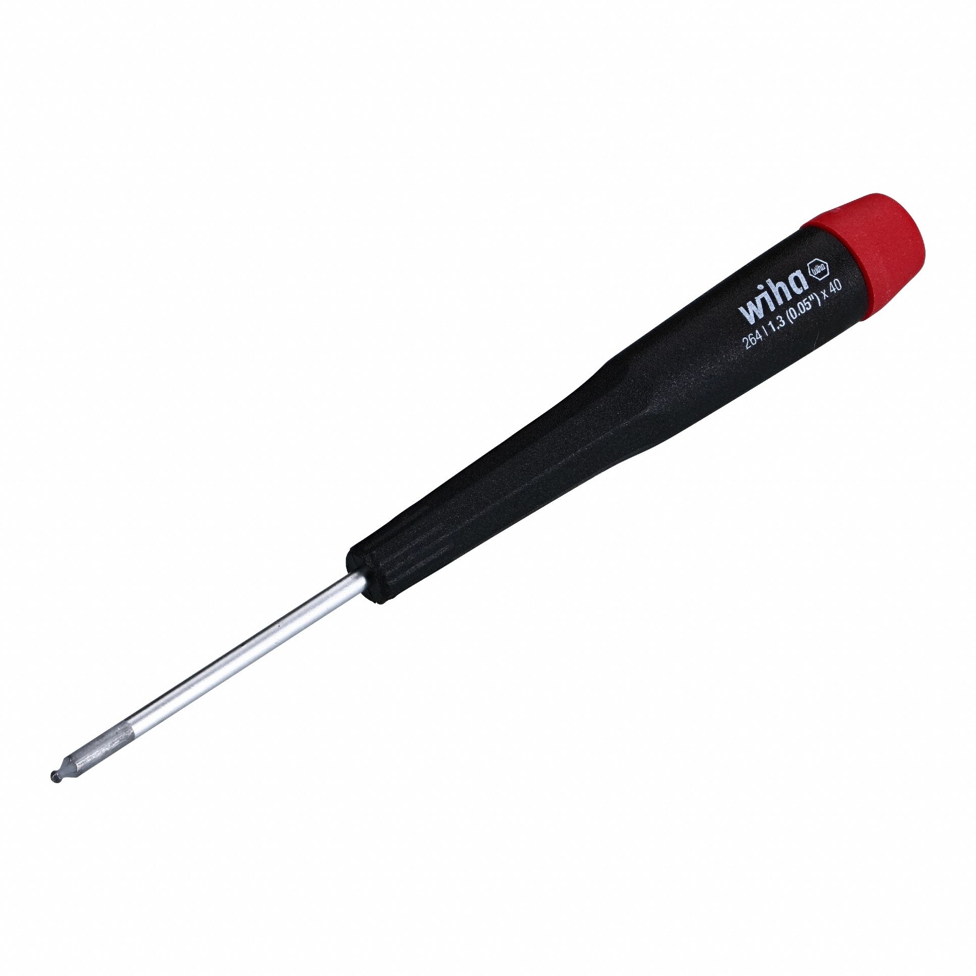 Screwdriver: Precision, Std Lg, 1.35 mm Tip Size, 4 1/2 in Overall Lg, 1 9/16 in Shank Lg