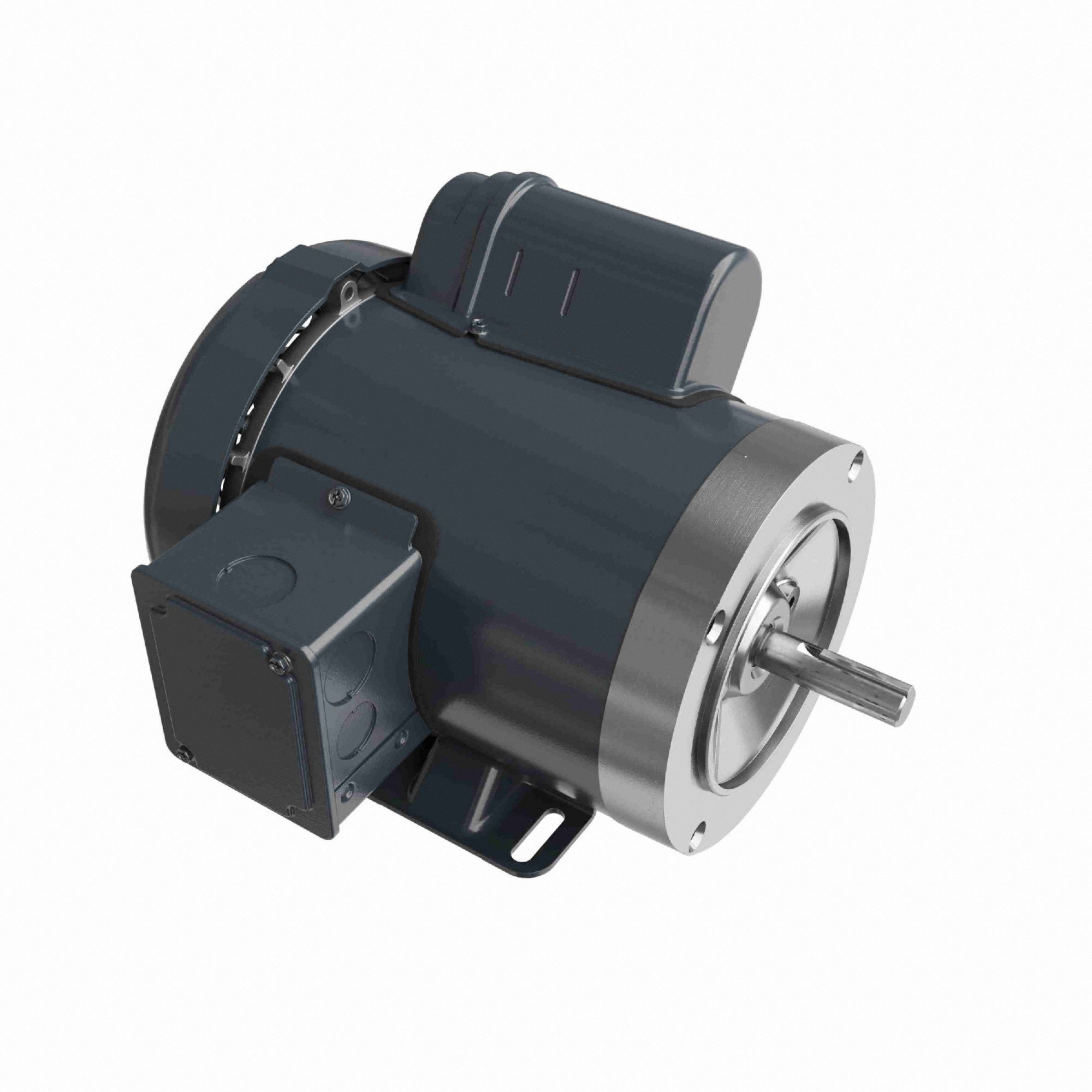 General Purpose Motor: Single Phase, 1/2 hp, 115/208-230V AC, 56C Frame Size, 3, 450 RPM, B