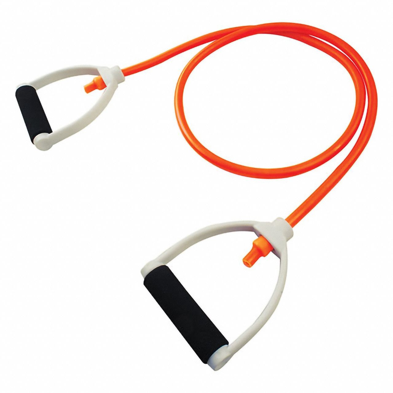 Exercise Resistance Band: Orange, 50 lb Resist Wt Equivalent, 10 in Overall Lg