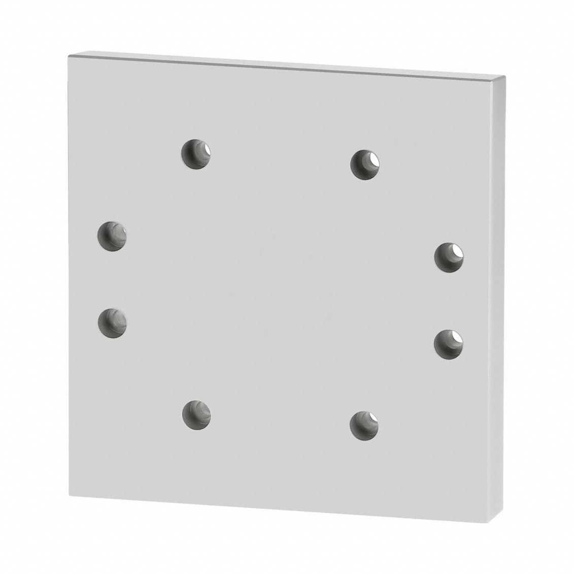 Tube Framing System Profiles: T-Slot Cobot Mounting Plate, 0.75 in H x 8 in W x 8 in L, Aluminum