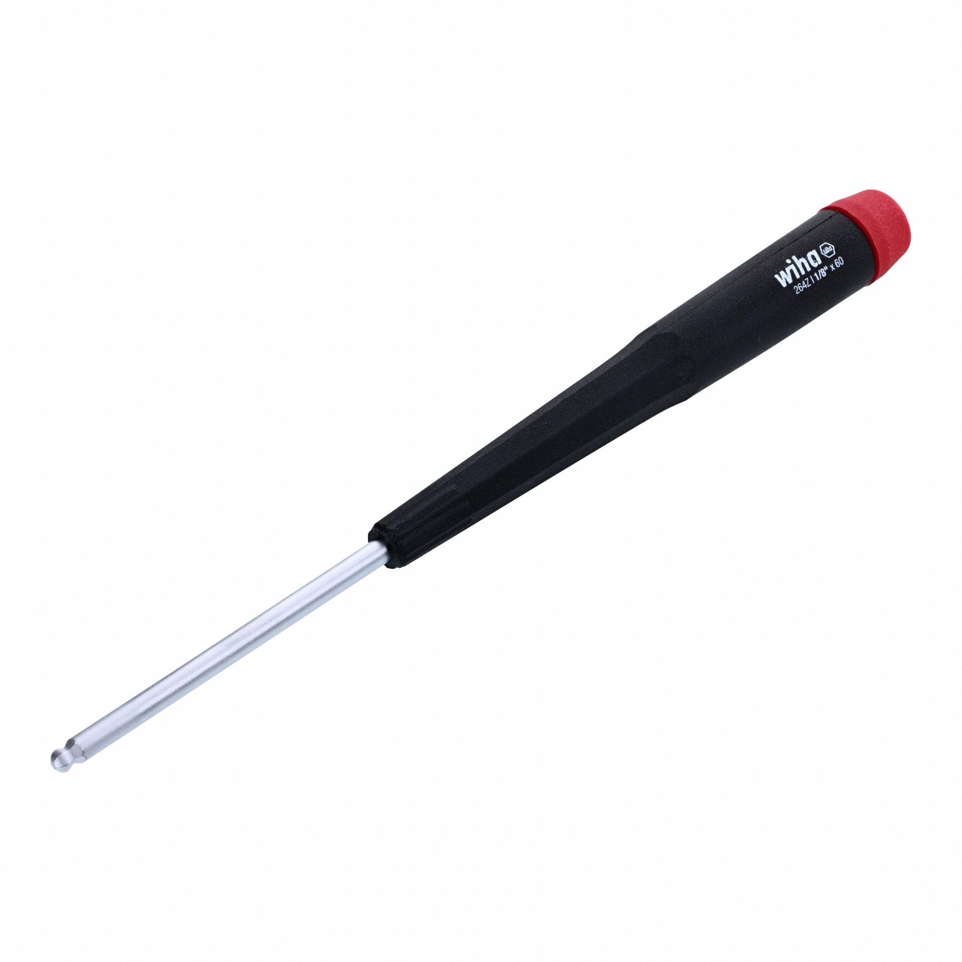 Screwdriver: Precision, Std Lg, 1/8 in Tip Size, 6 1/2 in Overall Lg, 2 3/8 in Shank Lg