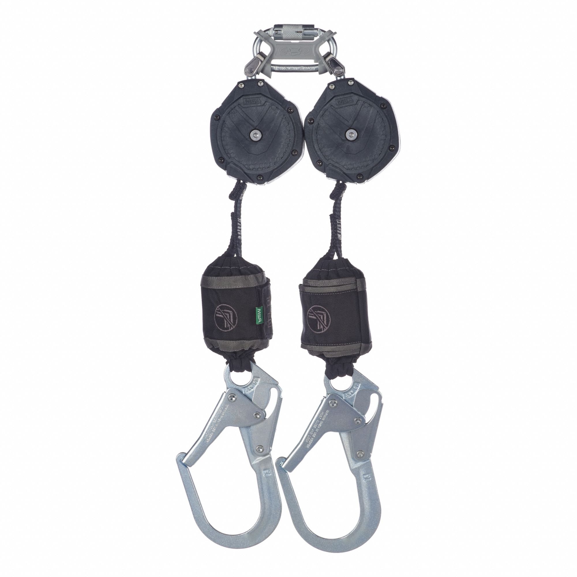 Self-Retracting Lifeline: 2 1/2 inSteel Rebar Hook Anchor, Harness Aluminum Quick-Connect