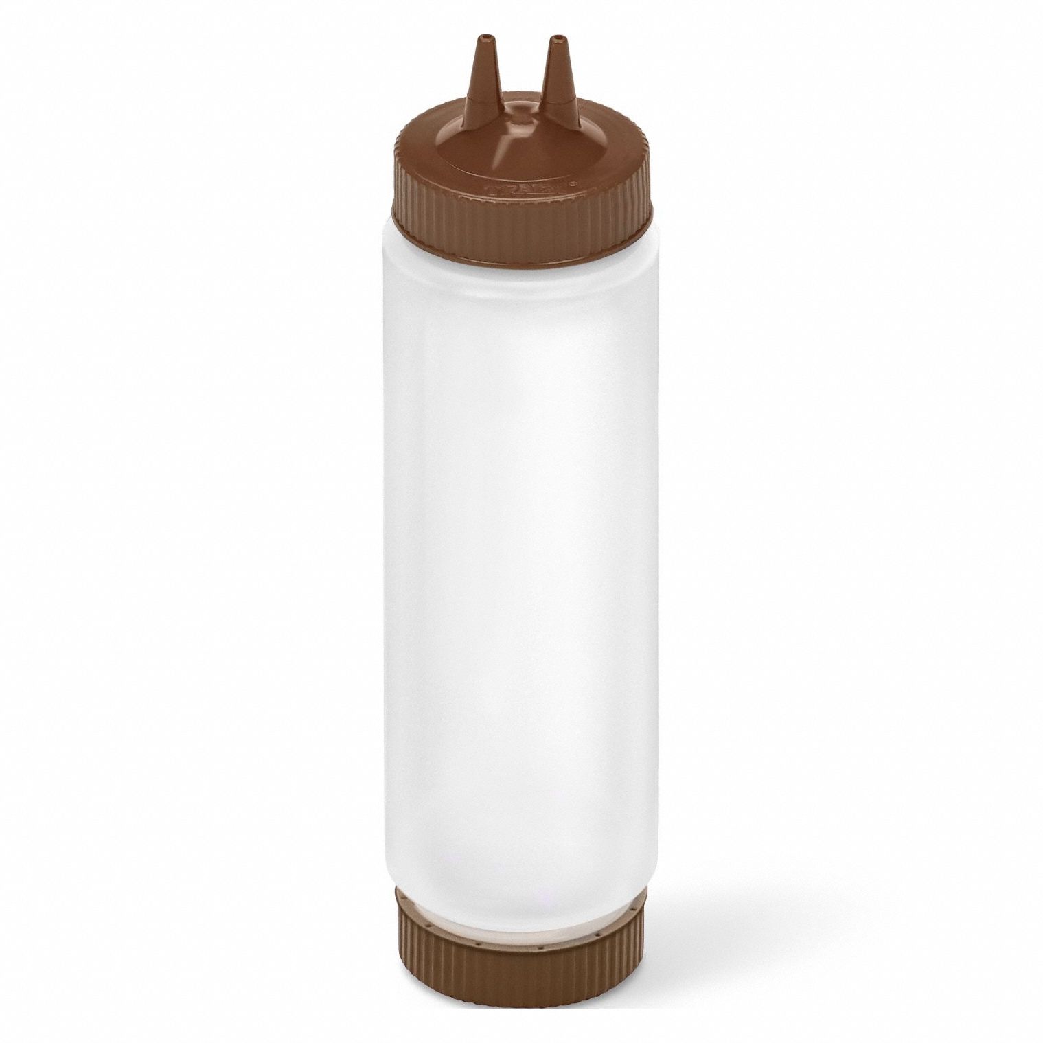 Squeeze Bottle Brown/Clear Polyethylene