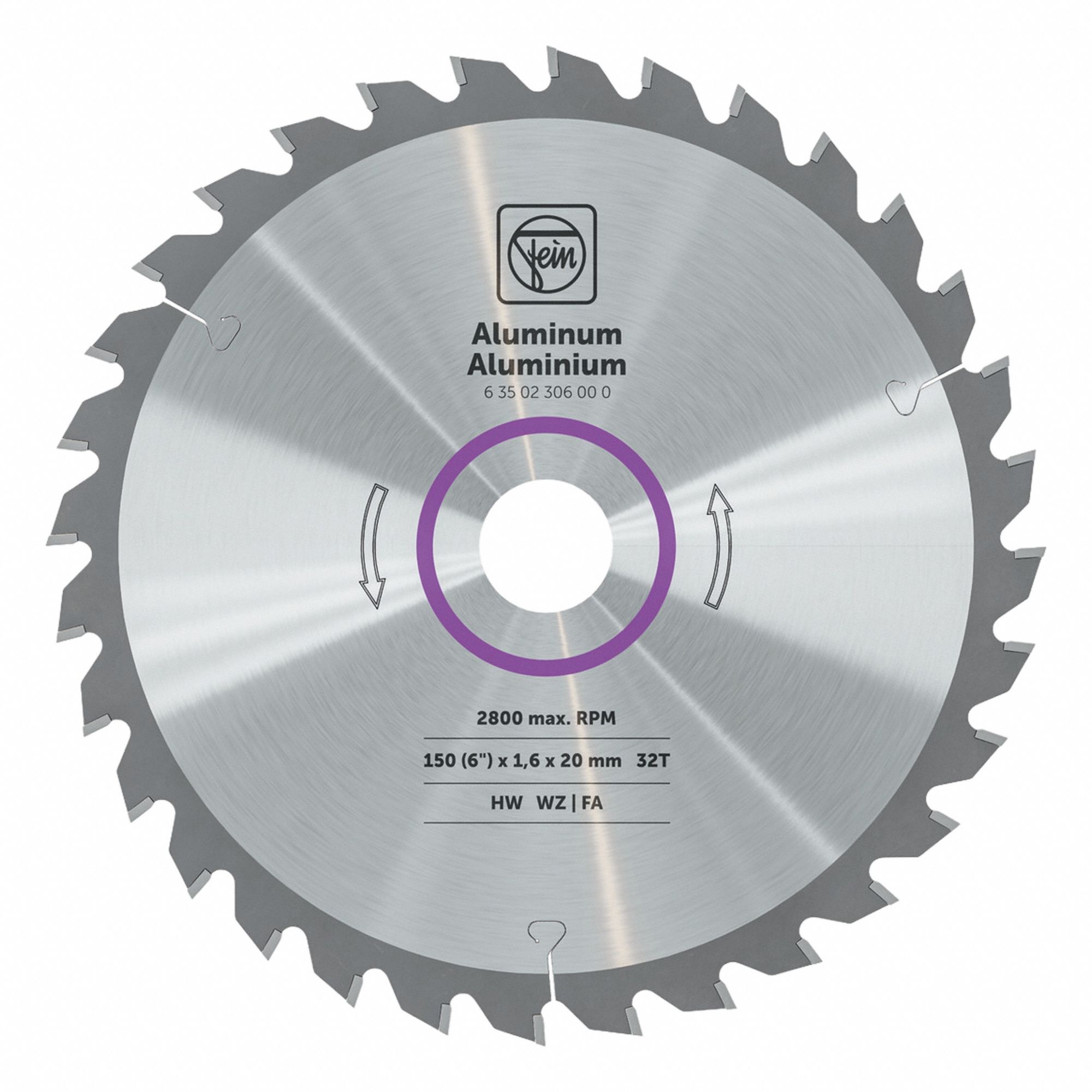 Circular Saw Blade 6 dia 3/4 Arbor