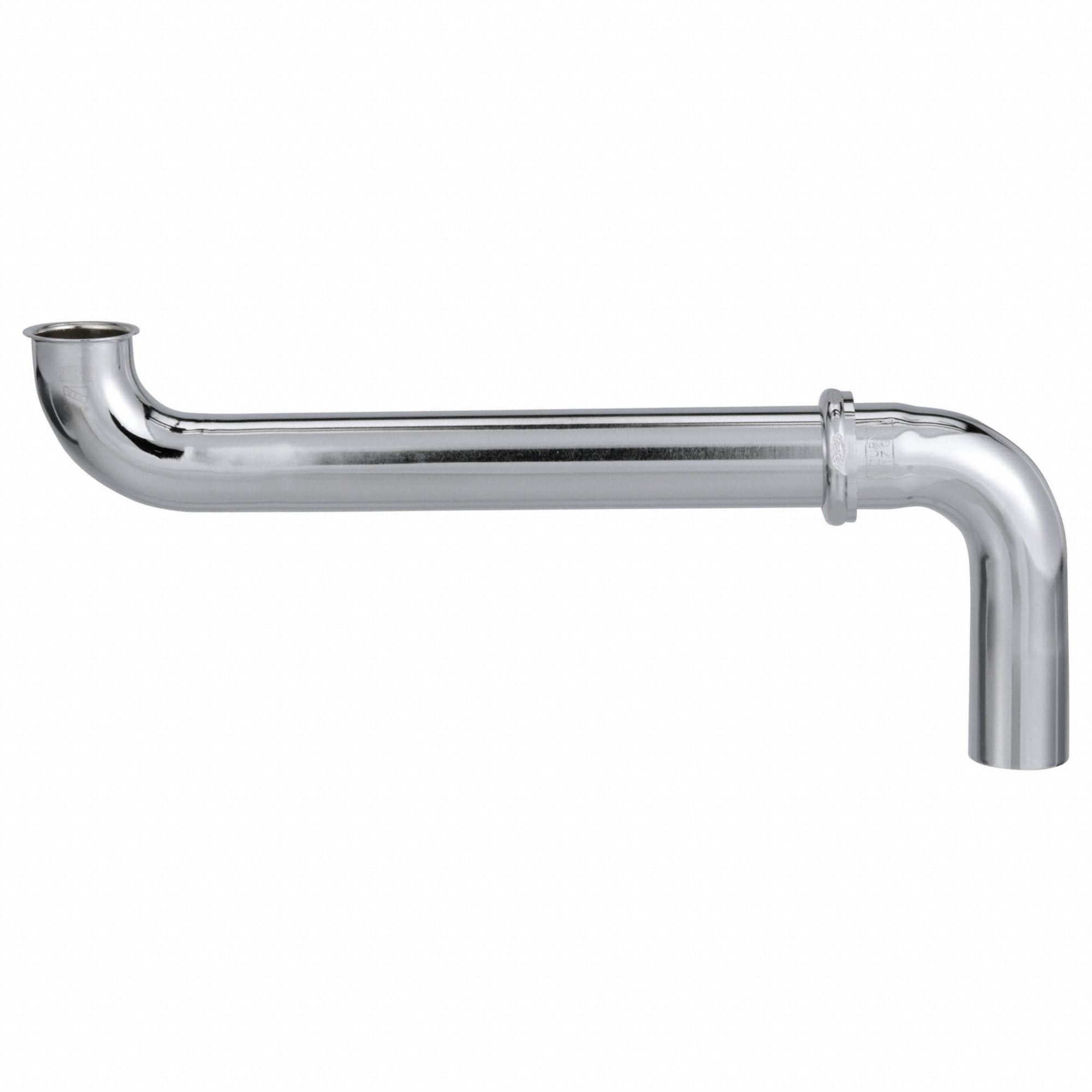 Strainer: Cast Brass, Chrome, Silver, 17 ga Gauge, Brass Nut/Tailpiece