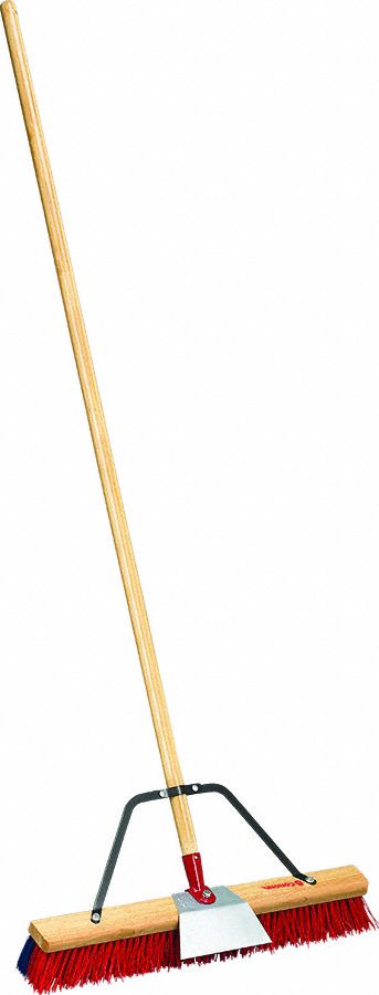 Push Broom Brown Wood 24 in W