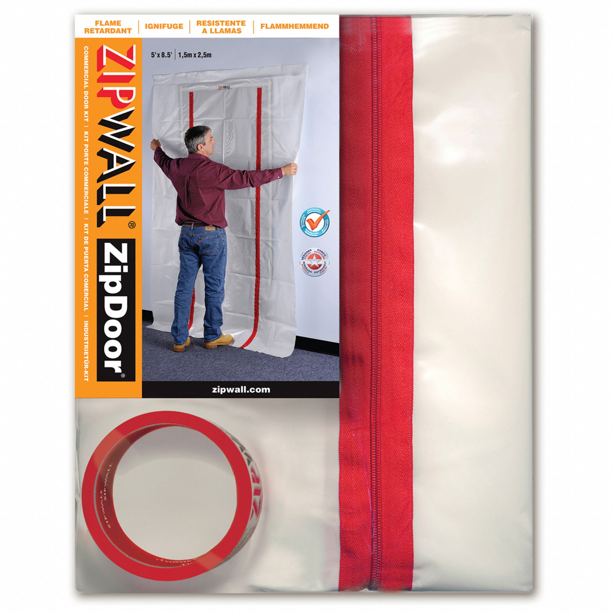 ZipWall® Heavy-Duty Zipper – 2 Pack - ZipWall Dust Barrier System