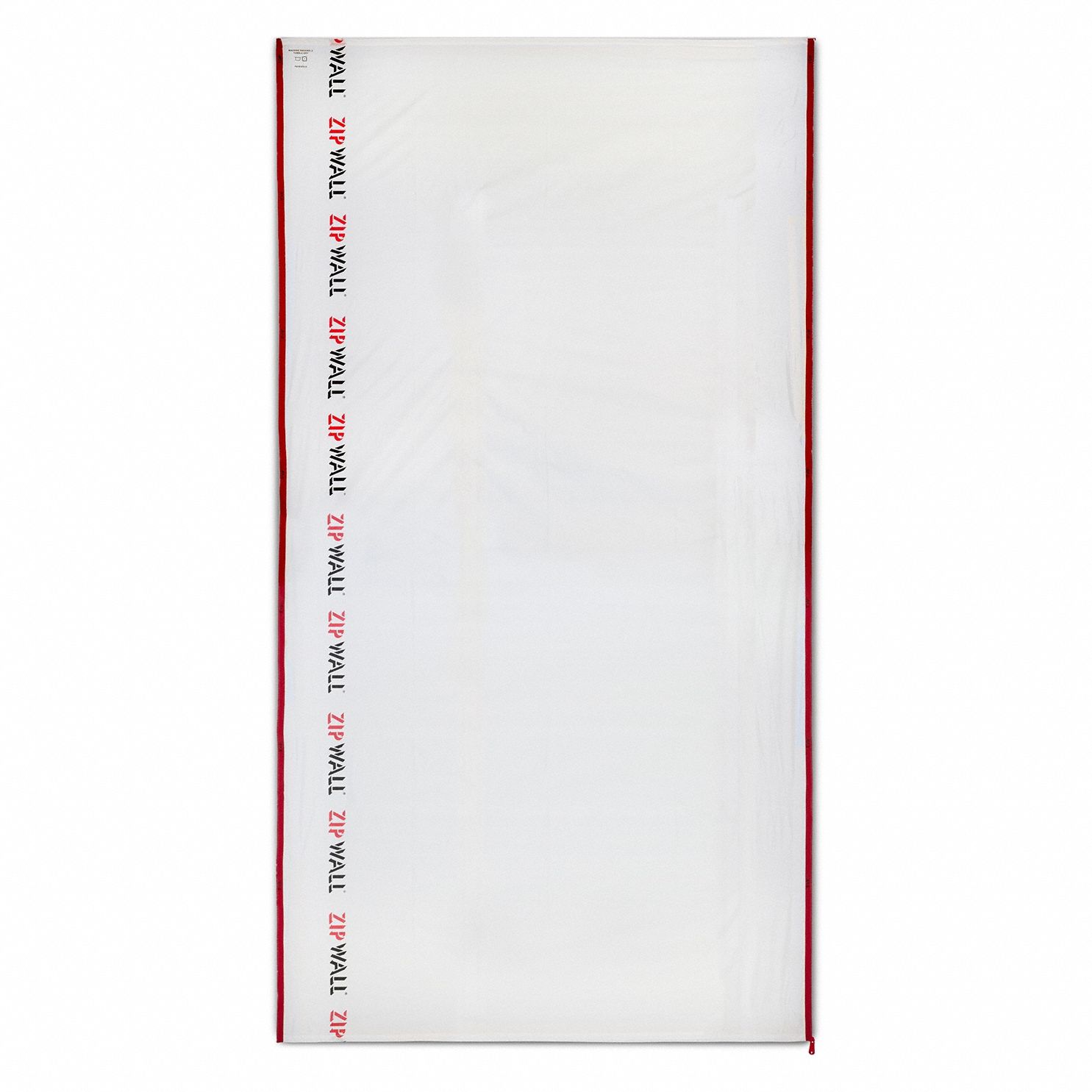Dust Barrier Panel: Dust Barrier Panel, 5 ft Wd, 9 ft Ht, Fabric, White, ZipWall Poles