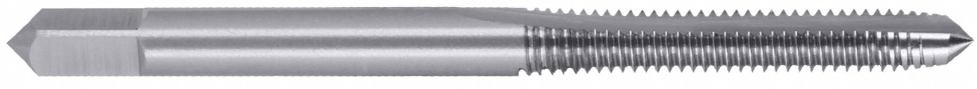 CHICAGO-LATROBE Straight Flute Tap: #4-40 UNC, H1 / 2B, 2 Flute, Plug Chamfer, High Speed Steel (MPN 330021)