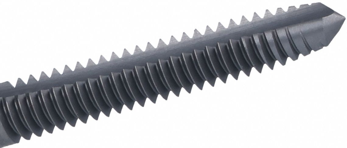 CHICAGO-LATROBE Straight Flute Hand Tap: 1/4"-20 UNC, H3 / 2B, 2 Flute, Plug Chamfer (MPN 173144)