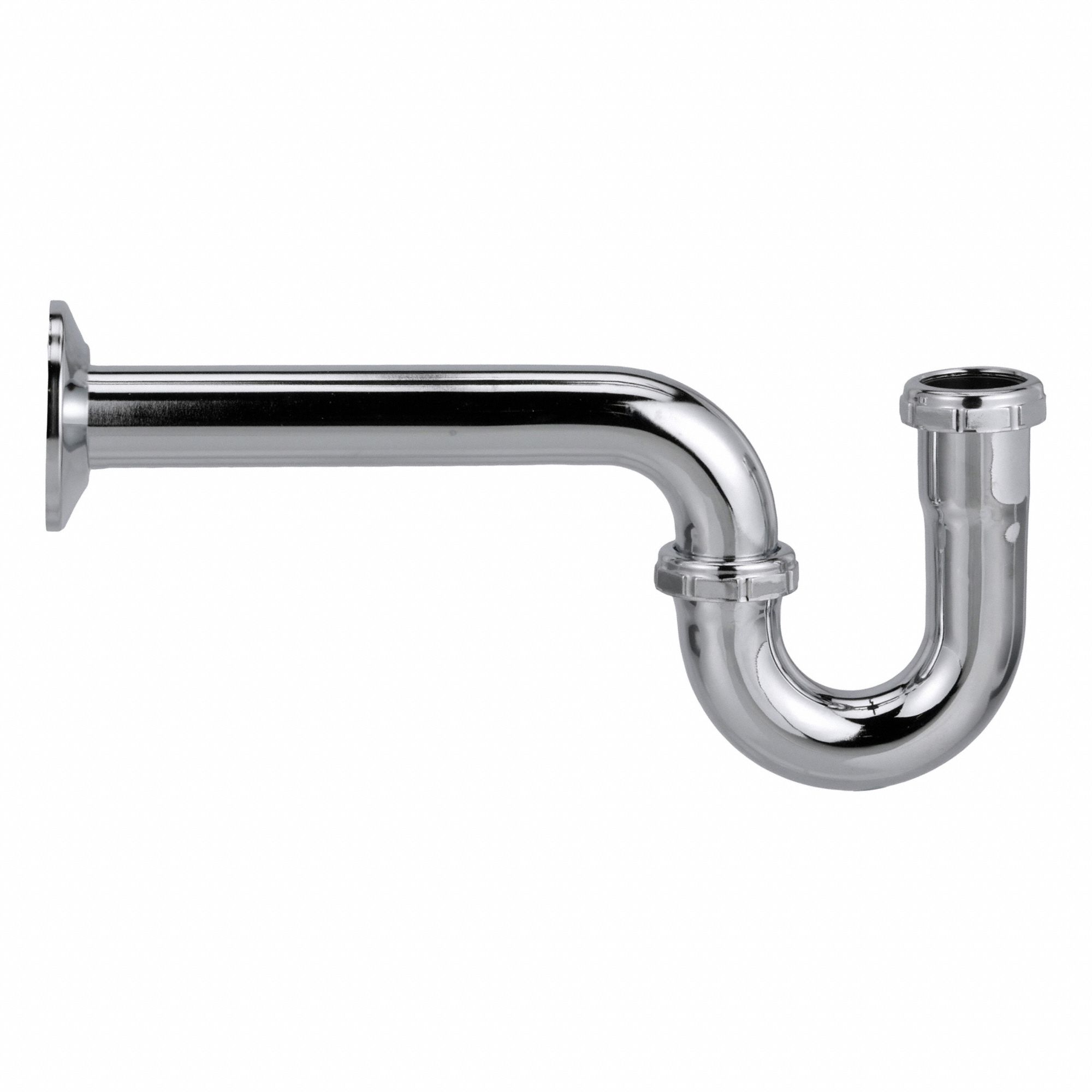 ZURN Trap: Brass, Chrome-Plated, Silver, 1 1/4 in Nominal Pipe Size, 11 1/4 in Overall Lg, Slip (MPN ZR361-PC). Key specifications — Finish: Chrome-Plated; Includes: Escutcheon; Includes Cleanout: No; Brand: ZURN.